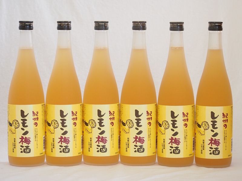 【最大2000円オフクーポン10日1:59迄】紀州のレモン梅酒 中野BC(和歌山県)720×6本
