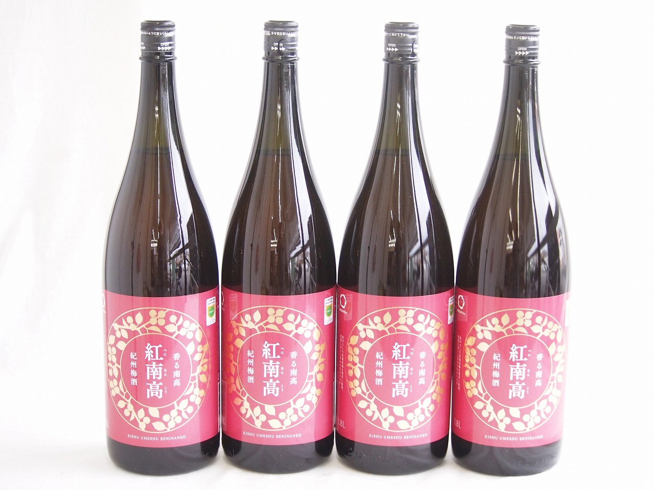 4本セット(濃厚で味わい深い梅酒 香る南高 紅南高alco20度(和歌山県)) 1800ml×4本