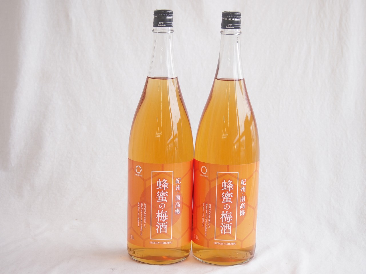 【最大2000円オフクーポン17日1:59迄】2本セット(蜂蜜フレーバー梅酒 蜂蜜の梅酒alco12度(和歌山県)) 1800ml×2本