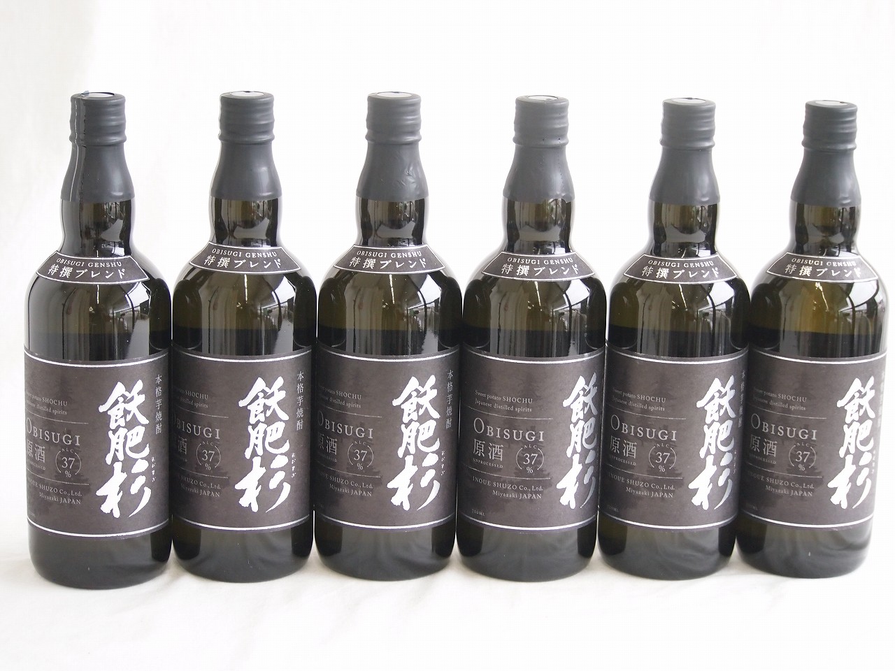 【最大2000円オフクーポン10日1:59迄】6本セット(国産甘藷ブレンド原酒芋焼酎 飫肥杉 alco37度(宮崎県)) 720ml×6本