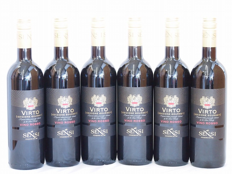 【最大2000円オフクーポン17日1:59迄】6本セット(イタリア赤ワイン センシィヴィルトロッソ) 750ml×6本
