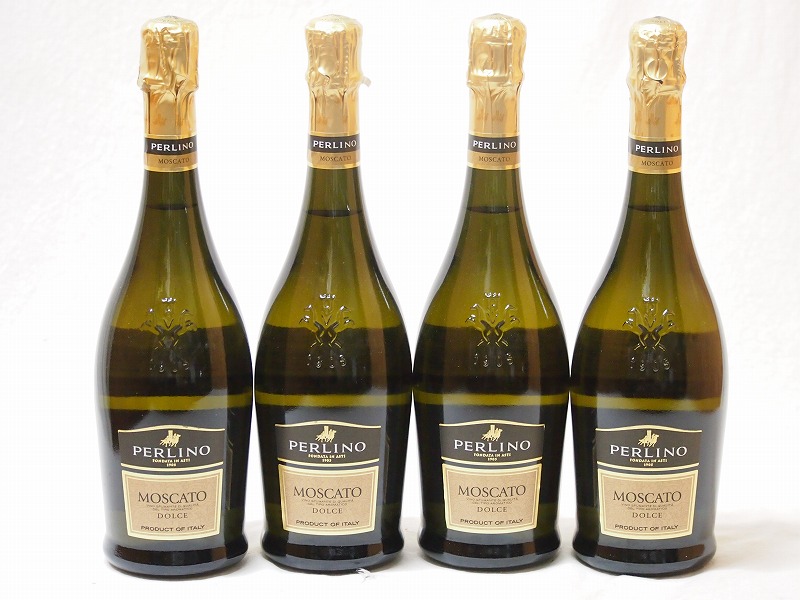 4本セット(イタリアスパークリング甘口白ワイン モスカート ペルリーノ) 750ml×4本