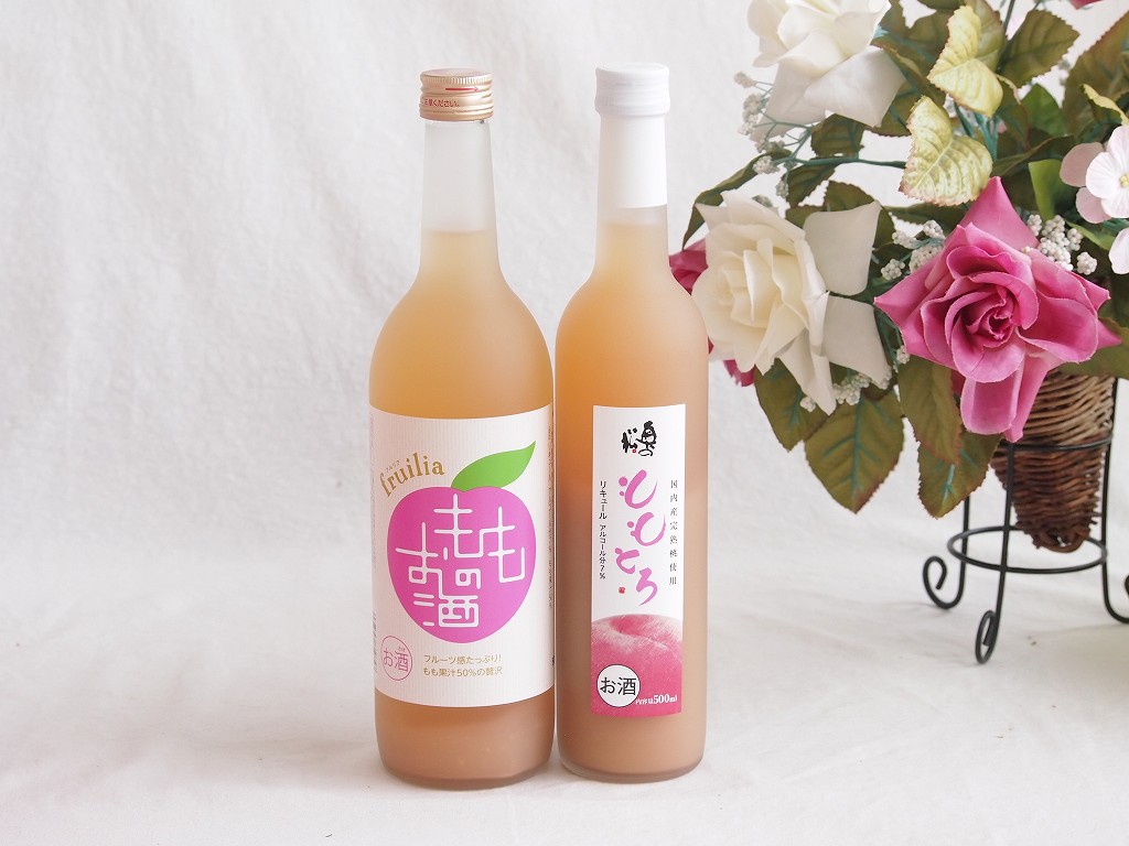 桃のお酒を楽しめる7本セット(山梨県ももワイン カフェ ド パリ