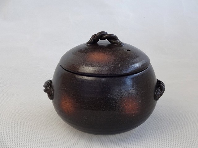 日本製萬古焼き みすずの 栗形 ふっくらごはん鍋 7合（三鈴窯日本製生生世世焼き）