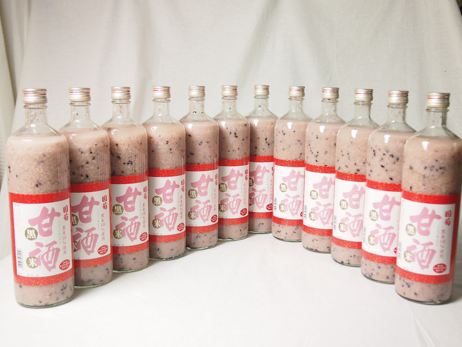 【最大2000円オフクーポン26日1:59迄】篠崎 国菊甘酒 黒米 あまざけノンアルコール 900ml×12本(福岡県)|贈り物本舗じざけや