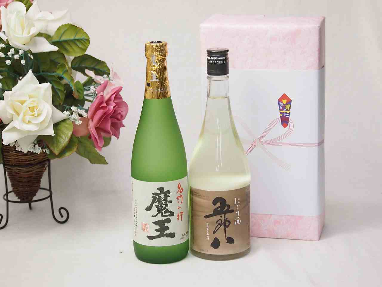 【最大2000円オフクーポン10日1:59迄】贈り物ギフト五郎八にごり酒720mlセット 白玉醸造 魔王 芋焼酎25°(鹿児島県)720ml 6,729円