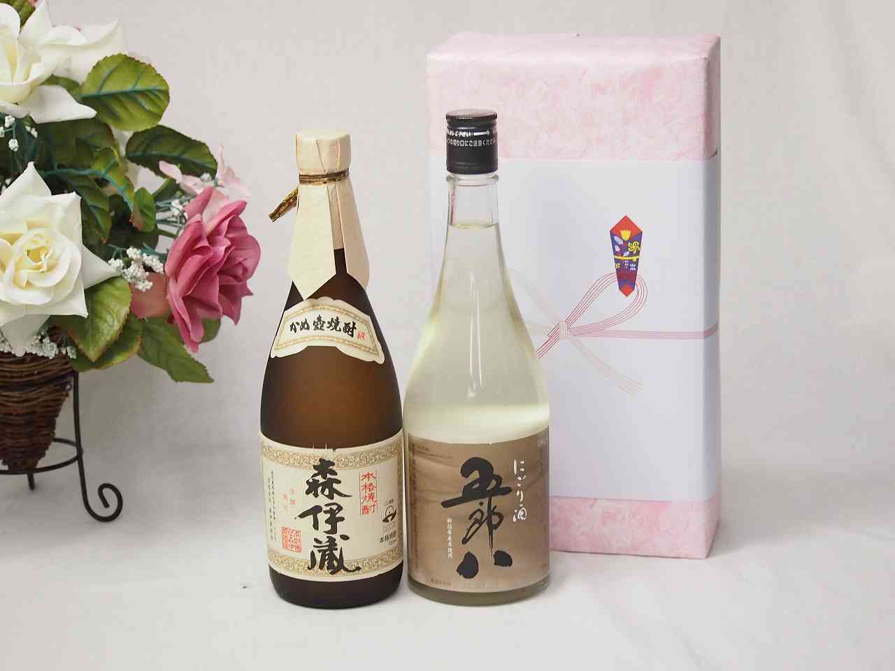 【最大2000円オフクーポン10日1:59迄】贈り物ギフト五郎八にごり酒720mlセット 森伊蔵酒造 森伊蔵 芋焼酎25°(大分県)720ml