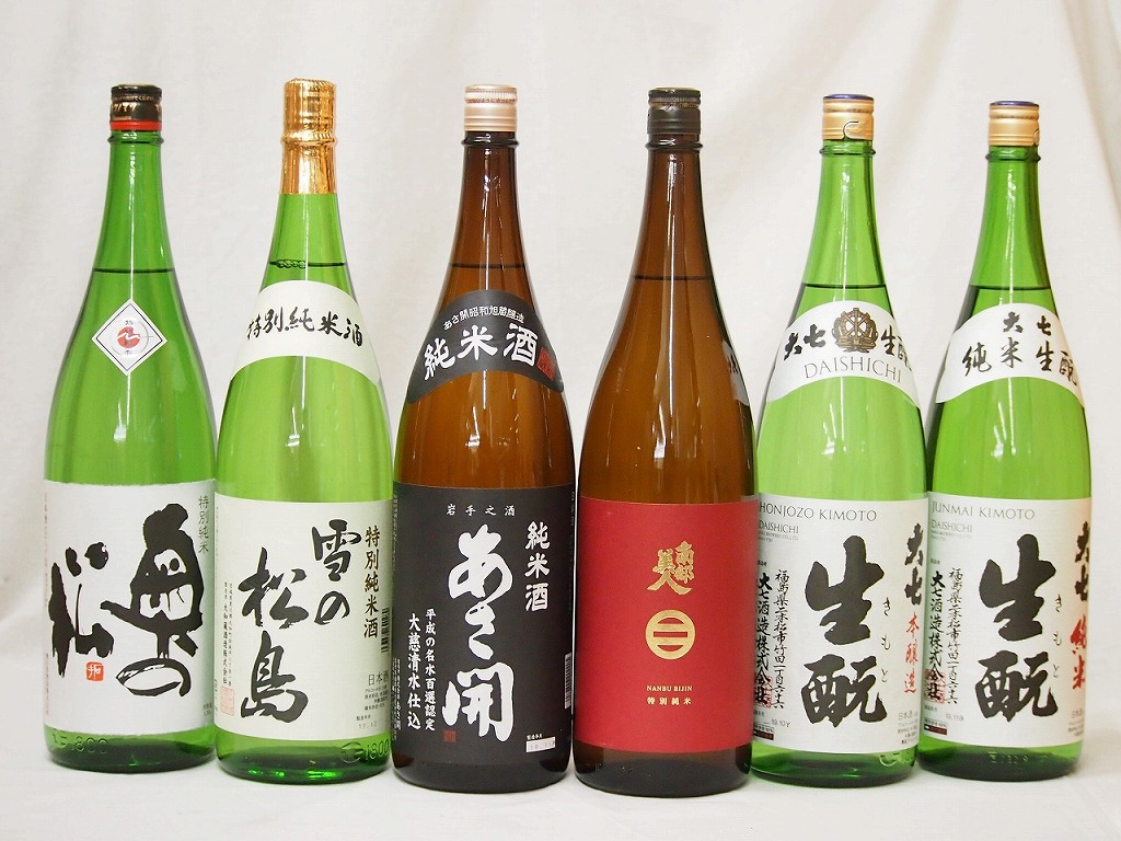 楽天市場】新東北日本酒6本セット(あさ開 昭和旭蔵 純米(岩手県) 奥の