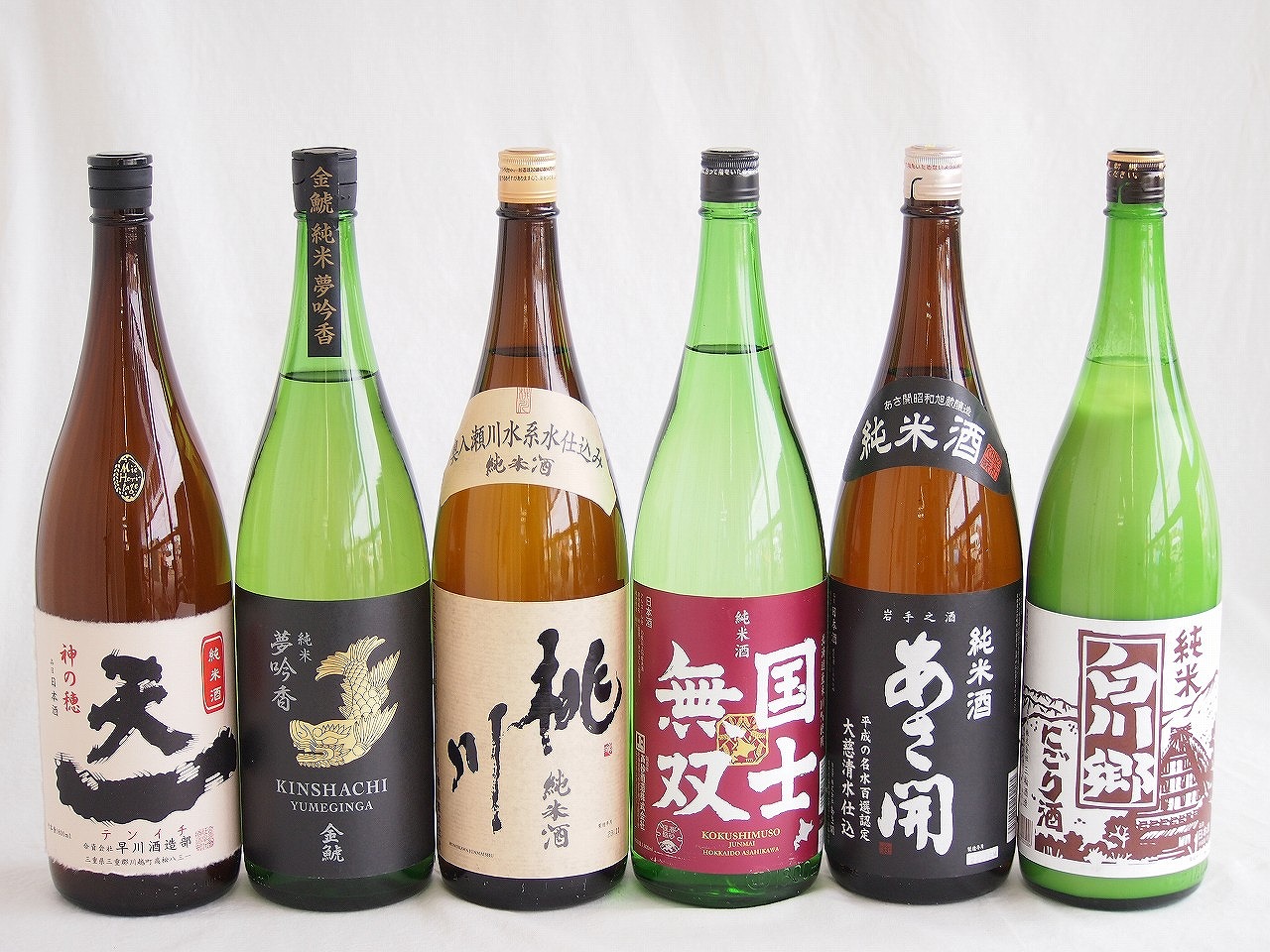 米の旨味よい日本酒6本セット(早川酒造部天一 純米酒 (三重県) 桃川 純米酒 (青森県) 金しゃち酒造金鯱 夢吟香 純米酒 (愛知県) 高砂酒造国士無双 純米酒 (北海道) あさ開 純米酒 (岩手県) 三輪酒造白川郷 純米にごり酒 純米酒 (岐阜県))｜贈り物本舗じざけや 14,715円