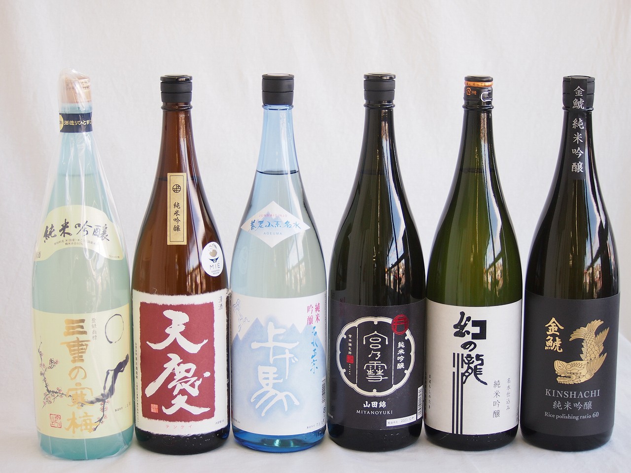 華やかに香り純米吟醸6本セット(丸彦酒蔵三重の寒梅 純米吟醸 (三重県) 早川酒造部天慶 純米吟醸 (三重県) 金しゃち酒造金鯱 純米吟醸 (愛知県) 皇国晴酒造幻の瀧 純米吟醸 (富山県) 細川酒造 上げ馬 純米吟醸（三重県） 宮崎本店宮の雪 純米吟醸
