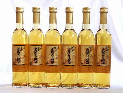 【最大2000円オフクーポン26日1:59迄】7本セット　万上　金箔入り梅酒　500ml&times;7本｜贈り物本舗じざけや