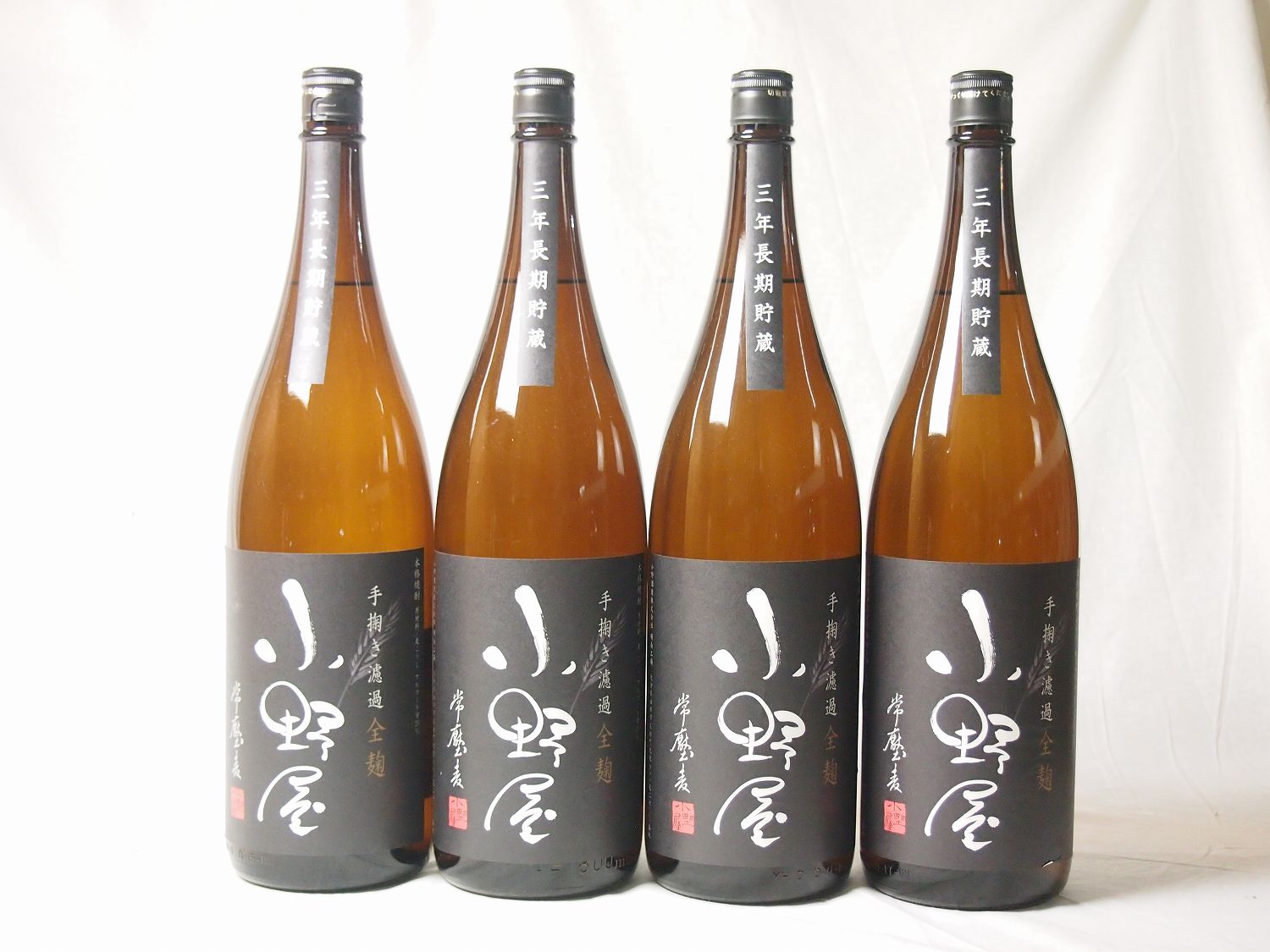 【最大2000円オフクーポン17日1:59迄】4本セット 麦焼酎　手すき濾過　全麹　小野屋　1800ml×4本(大分県)