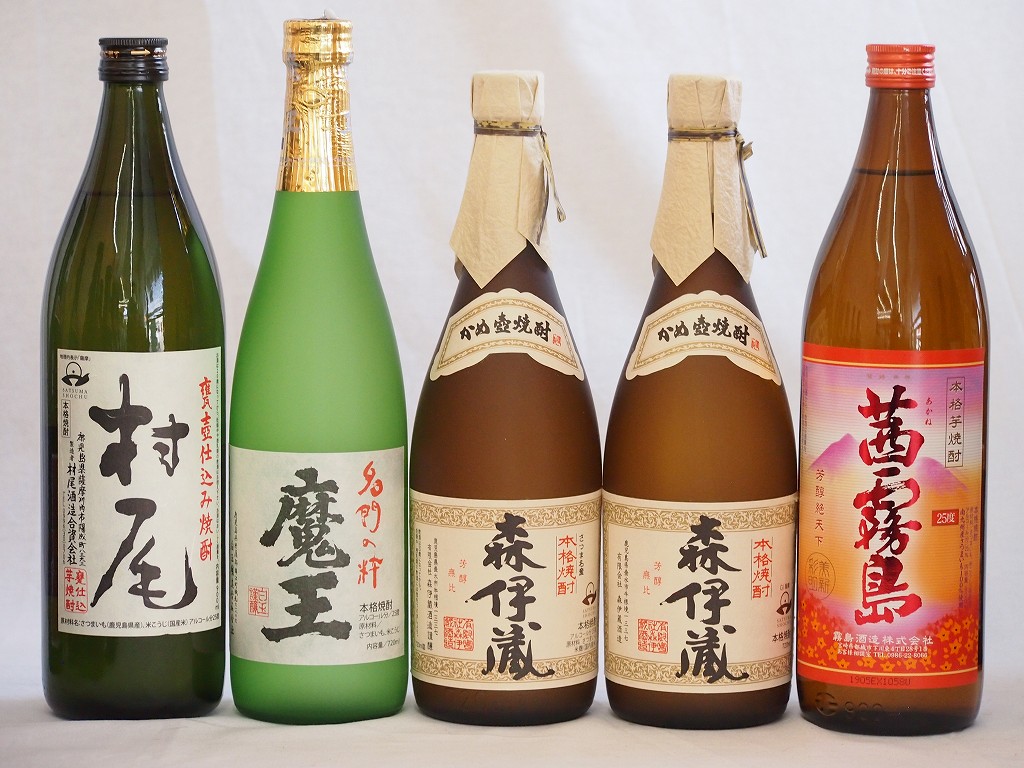 激安セール プレミアムな芋焼酎飲み比べ5本セット 森伊蔵720ml×2