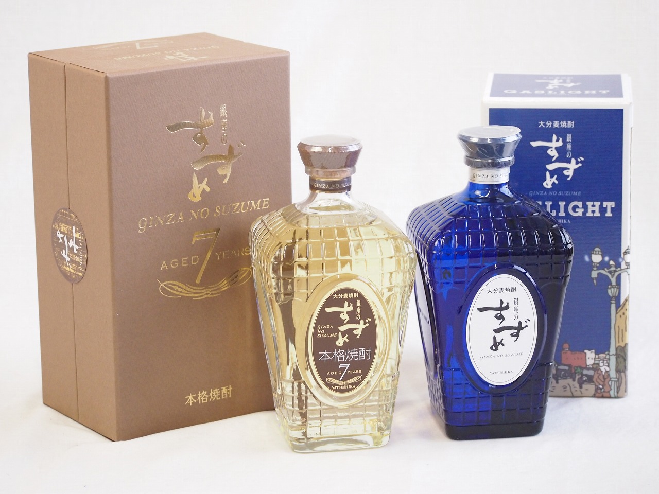 銀座のすずめシリーズ 2本セット(ガスライト35度(大分県) aged7years33度(大分県)) 720ml×2本