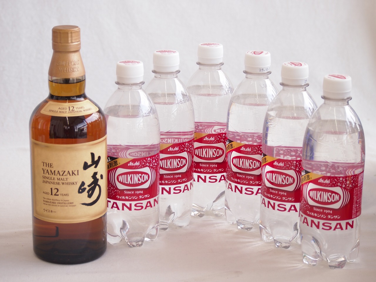 【最大2000円オフクーポン10日1:59迄】家飲みを、バーカウンターへ ハイボールウイスキー7本セット(ウィルキンソン炭酸 山崎12年43度) 500ml×6本 700ml×1本