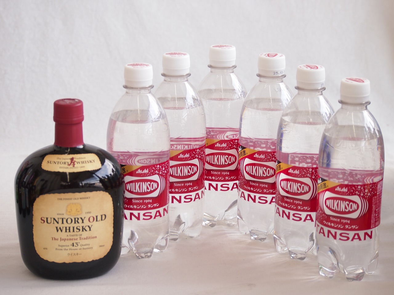 【最大2000円オフクーポン10日1:59迄】家飲みを、バーカウンターへ ハイボールウイスキー7本セット(ウィルキンソン炭酸 サントリー オールド43度) 500ml×6本 700ml×1本