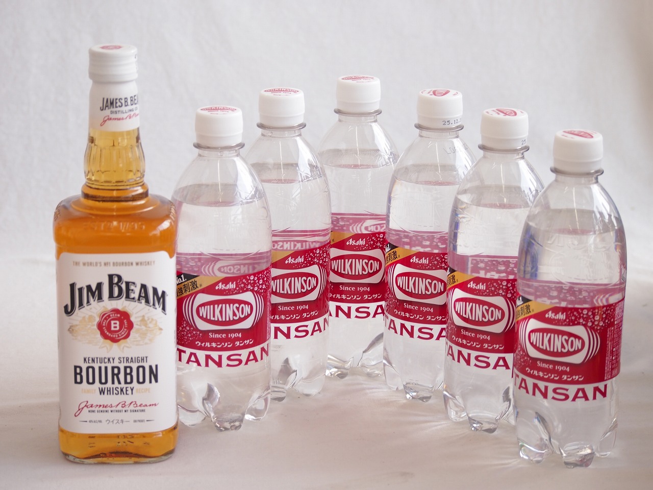 【最大2000円オフクーポン10日1:59迄】家飲みを、バーカウンターへ ハイボールウイスキー7本セット(ウィルキンソン炭酸 ジムビーム40度(アメリカ)) 500ml×6本 700ml×1本