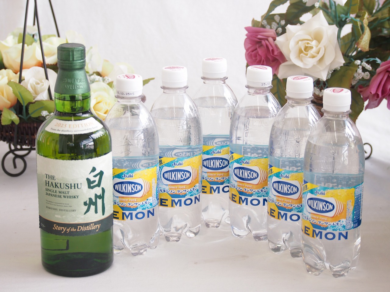 【最大2000円オフクーポン10日1:59迄】家飲みを、バーカウンターへ ハイボールウイスキー7本セット(白州 エディション43度 ウィルキンソン炭酸レモン) 700ml×1本 500ml×6本