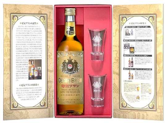 楽天市場】電気ブラン グラス付きセット リキュール 720ml 1本 (電気