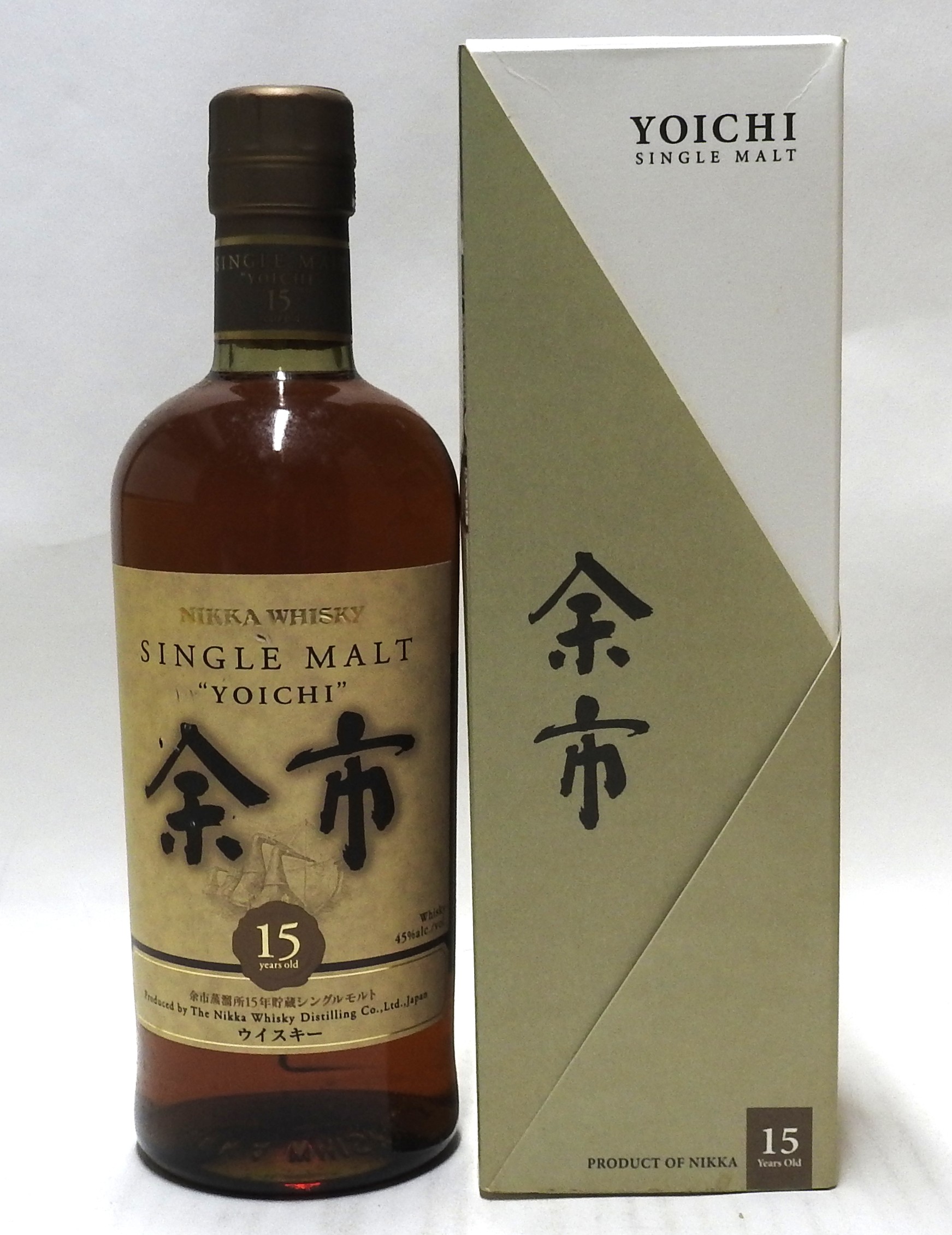 ニッカ　余市15年　シングルモルト45%　700ml（専用箱等、傷み有り）｜ネットショップ　いちぶん