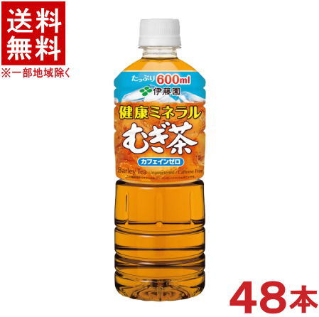 ［飲料］★送料無料★※２ケースセット　 伊藤園　健康ミネラルむぎ茶　 （２４本＋２４本）６００ｍｌＰＥＴセット　 （４８本セット）（５００）（ペットボトル）（麦茶・ムギ茶）（ＩＴＯＥＮ）