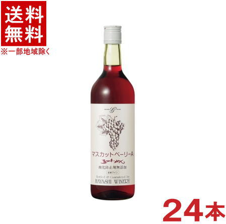 ［ワイン］★送料無料★※２ケースセット　 五一わいん　酸化防止剤無添加　マスカットベーリーＡ　赤　 （１２本＋１２本）７２０ｍｌセット　 （２４本セット）（７５０）（五一ワイン）（国産・信州）（日本ワイン）林農園