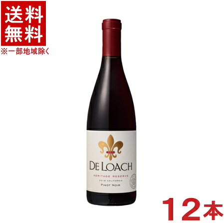 ［ワイン］★送料無料★※１２本セット　デ・ローチ　ピノ・ノワール　赤　７５０ｍｌ　１２本　（１ケース１２本入り）（カリフォルニア）（コルク栓）（デローチ）国分｜リカー問屋マキノ