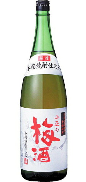 ［梅酒］１ケースで１梱包★ 小正の梅酒　１．８Ｌ　１ケース６本入り　 （１８００ｍｌ）（本格焼酎仕込み）小正醸造