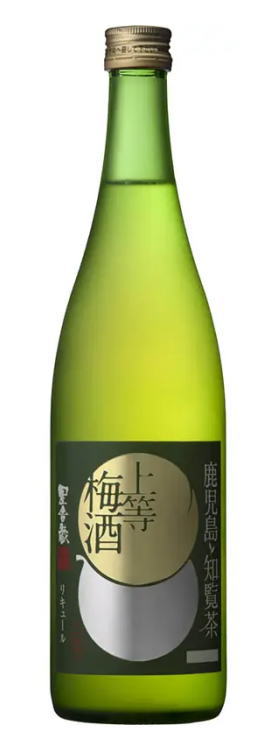 ［梅酒］２ケースまで同梱可★ １０度　上等梅酒　知覧茶　７２０ ｍｌ瓶　１ケース１２本入り　 （１２本セット）（１０％）（本格梅酒）（知覧茶葉使用）（緑茶風味）本坊酒造株式会社