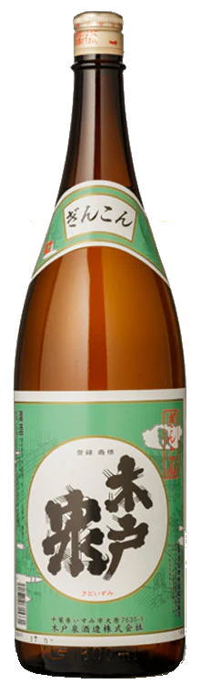 ［清酒・日本酒］１ケースで１梱包★ ぎんこん　辛口　普通酒　１．８Ｌ瓶　１ケース６本入り　 （６本セット）（１８００ｍｌ）木戸泉酒造株式会社