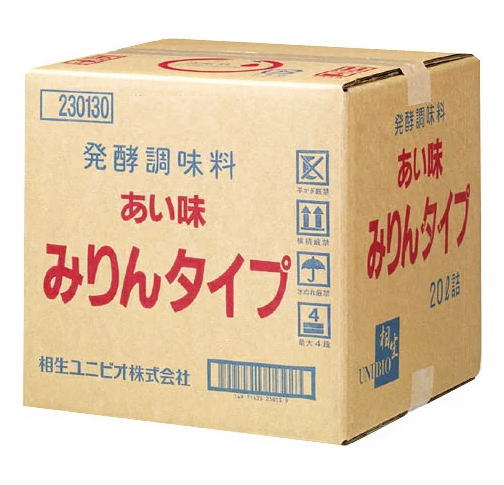 ［発酵調味料］１個で１梱包★<br>あい味　みりんタイプ　２０Ｌ　１個　<br>ＱＢ（２０リットル）（本味醂）（業務用）相生ユニビオ株式会社