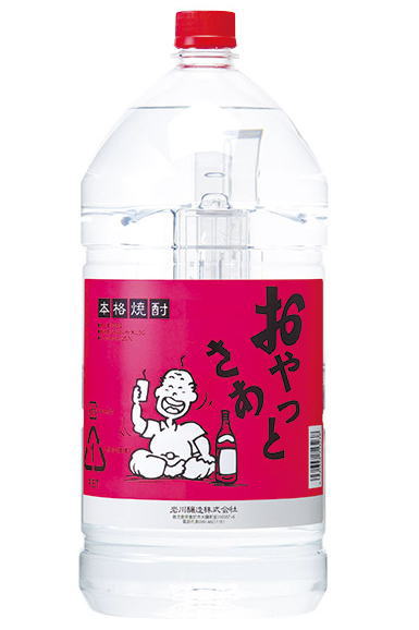 ［芋焼酎］１ケースで１梱包★ ２５度　おやっとさあ　赤ラベル　５ＬＰＥＴ　 １ケース４本入り　 （５０００ｍｌ）（５リットル）（ペットボトル）（本格芋焼酎）（おやっとさぁ）岩川醸造