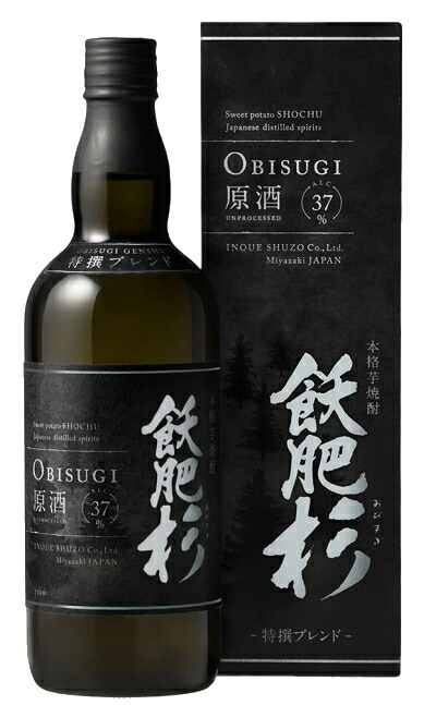 ［芋焼酎］２ケースまで同梱可★飫肥杉　原酒　【特撰ブレンド】　７２０ｍｌ瓶　１ケース６本入り　（６本セット）（個別カートン入り）（箱付き・箱入り・カートン付き）（本格芋焼酎）（ＯＢＩＳＵＧＩ）井上酒造｜リカー問屋マキノ