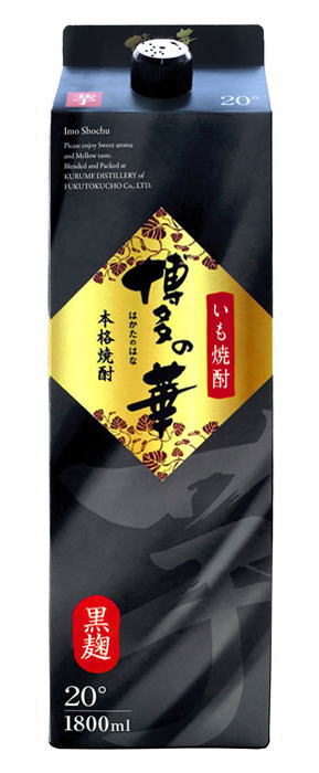 ［芋焼酎・焼酎乙類］２ケースまで同梱可★ 博多の華　芋　【２０度】　１．８Ｌパック　１ケース６本入り　 （６本セット）（２０％）（１８００ｍｌ）（２０００）（本格焼酎・はかたのはな・いも焼酎）（合同酒精・オエノン）福徳長酒類