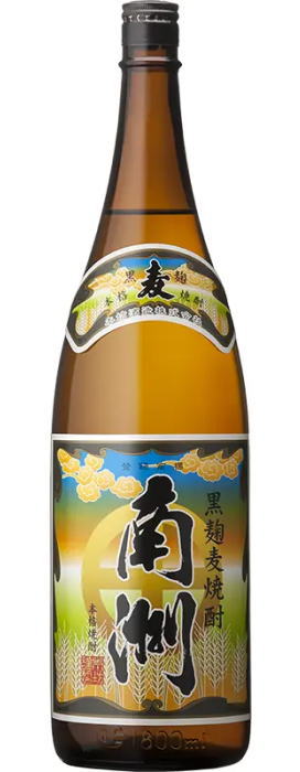 ［麦焼酎］１ケースで１梱包★２５度　黒麹麦焼酎　南洲　１．８Ｌ瓶　１ケース６本入り　（６本セット）（１８００ｍｌ）（本格焼酎）本坊酒造株式会社｜リカー問屋マキノ