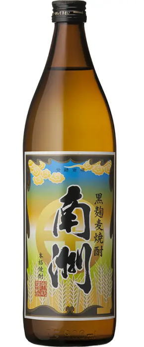 ［麦焼酎］１ケースで１梱包★ ２５度　黒麹麦焼酎　南洲　９００ｍｌ瓶　１ケース１２本入り　 （１２本セット）（本格焼酎）本坊酒造株式会社