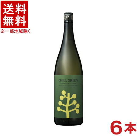 ［麦焼酎・焼酎乙類］★送料無料★※１ケースで１梱包★ ２５度　ＣＨＩＬＬ　ＧＲＥＥＮ　ｓｐｉｃｙ＆ｃｉｔｒｕｓ　１．８Ｌ瓶　１ケース６本入り　 （６本セット）（１８００ｍｌ）（スパイシー&シトラス風味）（ボタニカル系麦焼酎）（チル グリーン）濱田酒造