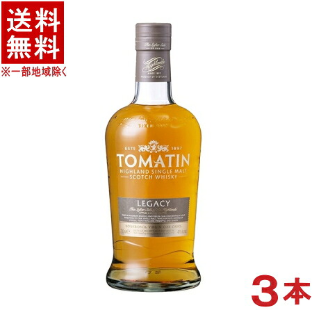 ［ウイスキー］★送料無料★※３本セット　４３度　トマーティン　レガシー　７００ｍｌ瓶　３本　（ノン・ヴィンテージ・シングルモルト・ウイスキー）国分【お取り寄せ】｜リカー問屋マキノ