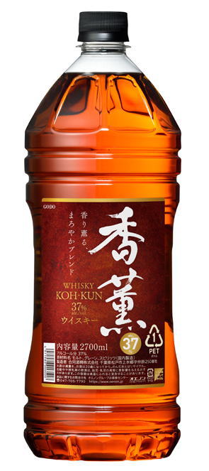 ［ウイスキー］１ケースで１梱包★ ウイスキー　香薫　２．７Ｌペット　 １ケース６本入り　 （２７００ｍｌ）（ＰＥＴ）合同酒精