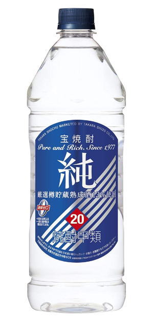 ［焼酎甲類］２ケースまで同梱可★ 宝　２０度　純　１９２０ｍｌ　 １ケース６本入り　 （青ラベル）（６本セット）（１．９２Ｌ）（エコペット）（ＰＥＴ・ペットボトル）（宝焼酎）（タカラ）宝酒造