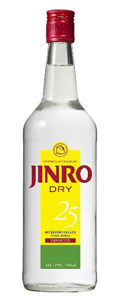 ［焼酎甲類］２ケースまで同梱可★ ２５度　ジンロ　ドライ　７００ｍｌ　１ケース１２本入り　 (ジンロ、真露)（韓国焼酎）（JINRO　DRY）【RCP】※