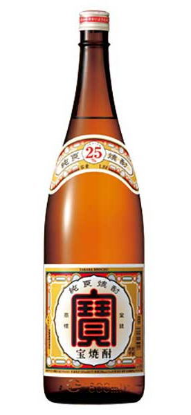 ［焼酎甲類］１ケース１梱包★ ２５度　宝焼酎　１．８Ｌ瓶　１ケース６本入り　 （１８００ｍｌ）（タカラ・寶）宝酒造