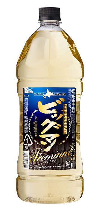 ［焼酎甲類］１ケースで１梱包★ ２０度　ビッグマン　プレミアム　２．７ＬＰＥＴ　 １ケース６本入り　 （６本セット）（２７００ｍｌ）（ゴードー）（ＧＯＤＯ）合同酒精