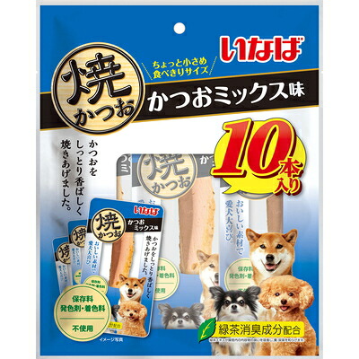 ［愛玩動物ボンネット］４書き割りまで同梱可★焼かつお かつお雑ぜ合わせる味（１０本入り口・入口） １２個 【１書き割り】（中国）（突っ支い棒手合い）（お兄ちゃん）（焼きかつお・カツオ・鰹）（秘密捜査員・飼い犬・犬・ドッグフード）いなば愛玩動物ボンネット株式会社