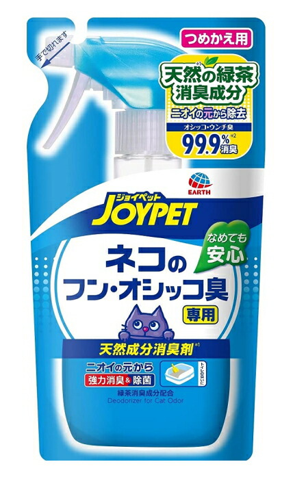 ［愛玩動物装置］２書き割りまで同梱可★ＪＯＹＰＥＴ 生まれながら構成要素消臭剤 猫のフン・オシッコ臭専用 つめかえ用 ２４０竓 ３０個 【１書き割り】（床・室内用便器まわり用）（猫用消臭剤）（詰め替え・詰取り替えっこ）（ジョイペット）地びた・愛玩動物株式会社