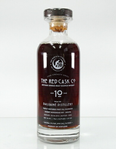 ダルユーイン 2012-2022 1stフィルオロロソシェリー レッドカスクカンパニー グローバルウイスキー54.4%700ml