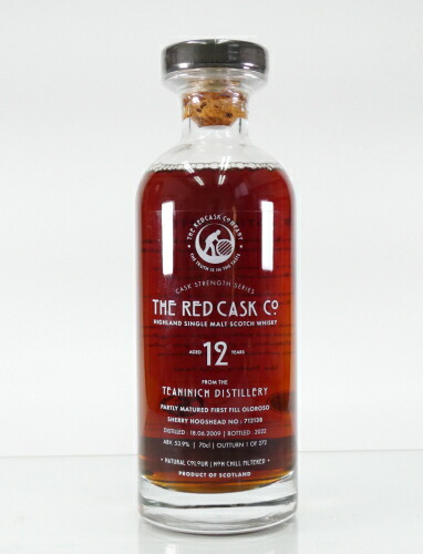 ティーニニック 2009-2022 1stフィルオロロソシェリー レッドカスクカンパニー グローバルウイスキー53.9%700ml 15,960円
