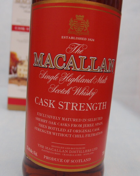楽天市場】マッカラン 赤ラベル カスクストレングス 750ml 57.4