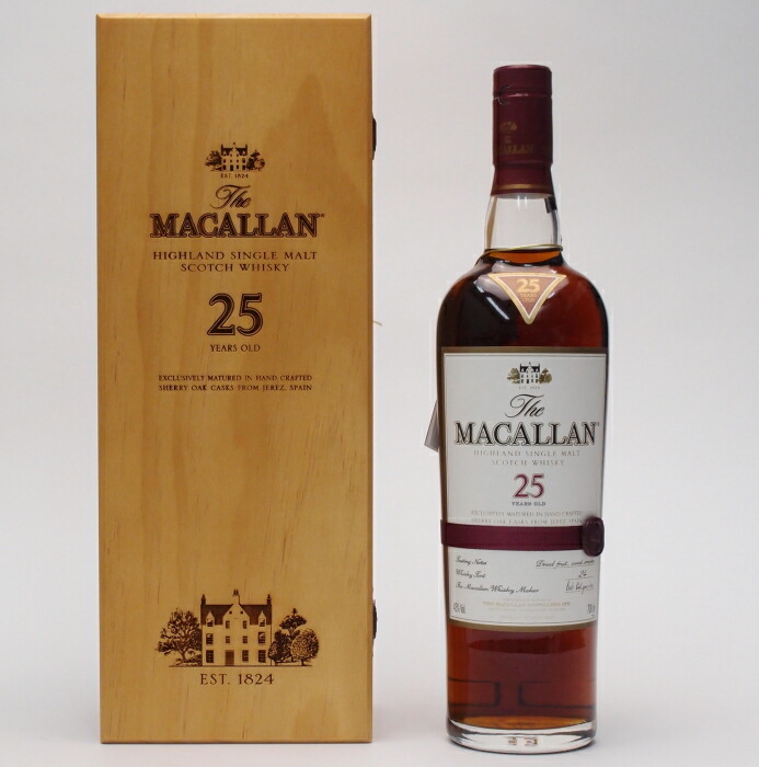 楽天市場 ザ マッカラン 25年 ４３度 700ｍｌ The Macallan 25years 正規輸入品 木箱入 クレジット決済 銀行振り込み決済に対応 代引き決済不可 酒のスーパー足軽 楽天市場店