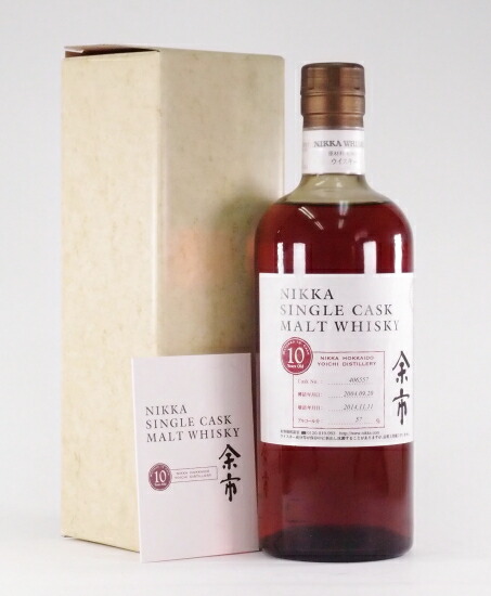 空瓶NIKKA シングルカスクモルトウイスキー 10年　2本 楽天市場】ニッカ シングルカスク 北海道余市モルト10年【2003
